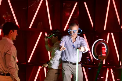 Bar and Bat Mitzvah celebration with photo booth